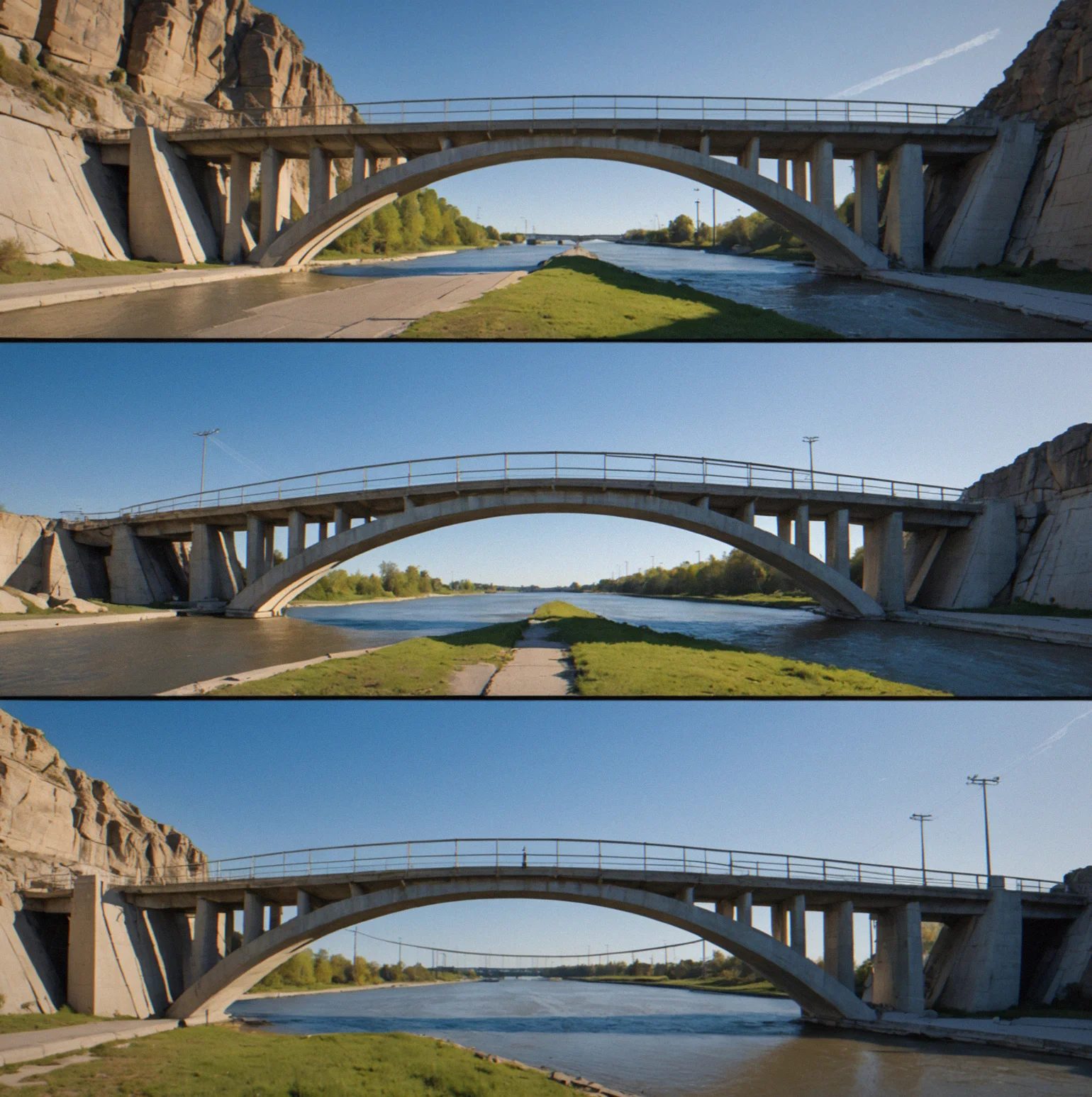 Four failure progression panels showing different collapse sequences: tensile rupture, shear fracture, buckling, and joint separation